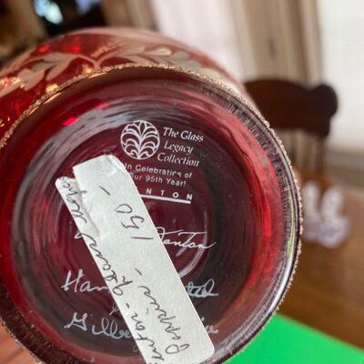 Fenton Cranberry Basket