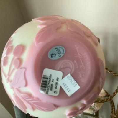 Fenton Cameo Pink Glass