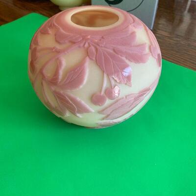 Fenton Cameo Pink Glass