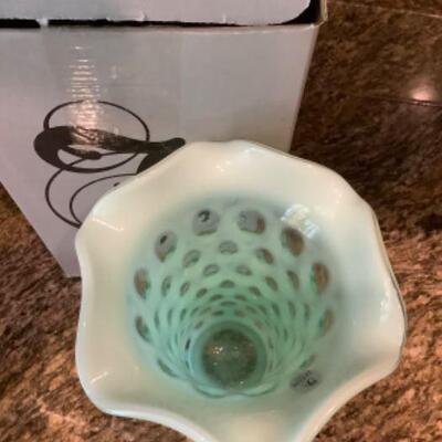 Fenton Corn Dot Vase