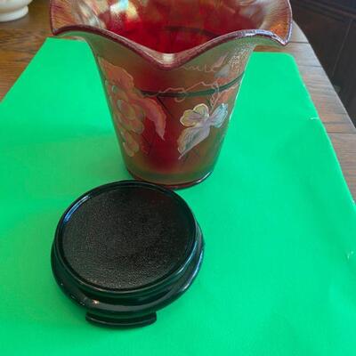 Fenton Ruby Stretch Vase