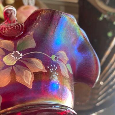 Fenton Ruby Basket