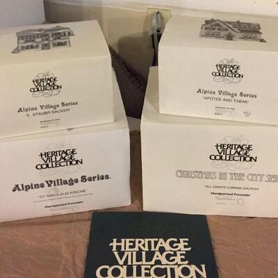 25% OFF LISTED PRICE! Christmas Heritage Village Collection "Alpine Village Series" and "Christmas in the City"