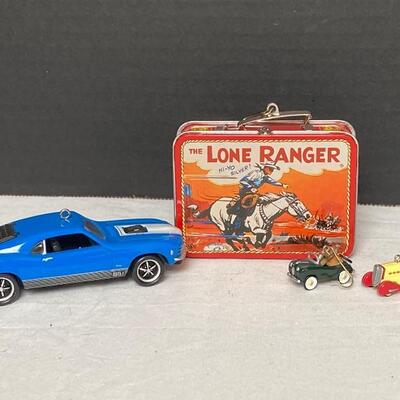 Lot #178 Hallmark Keepsake The Lona Ranger, For Mustang Mach 1 and Miniature Ornaments 
