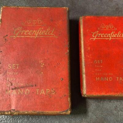 135: Vintage Greenfield Cut Thread Hand Taps Set