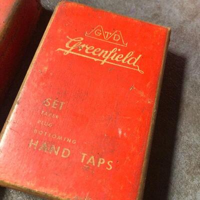 135: Vintage Greenfield Cut Thread Hand Taps Set