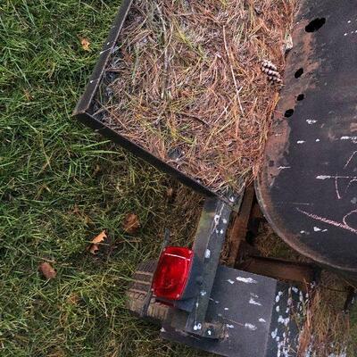 145: Vintage Tow-Behind BBQ Trailer