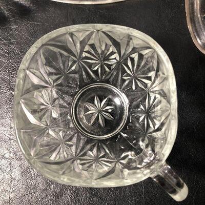 1: Vintage Large Clear Glass Lot