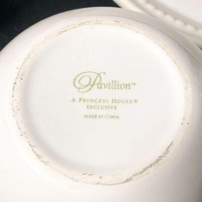 2: Vintage Princess House & Lenox Winter White Decor Lot