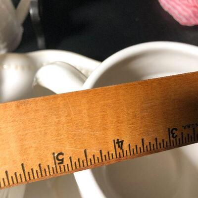 2: Vintage Princess House & Lenox Winter White Decor Lot