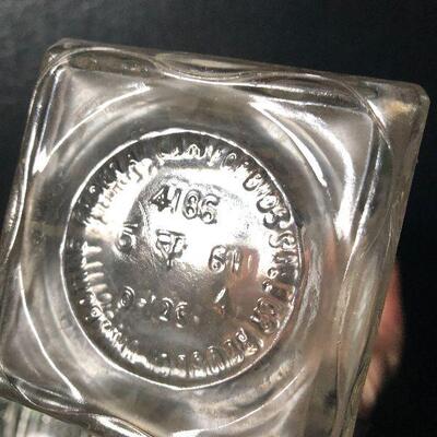 4: Vintage Lot of Clear Glass