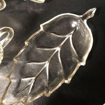 4: Vintage Lot of Clear Glass