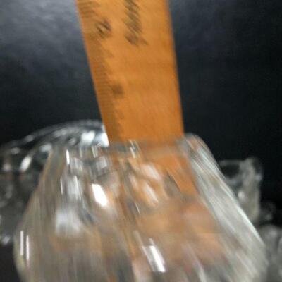 4: Vintage Lot of Clear Glass
