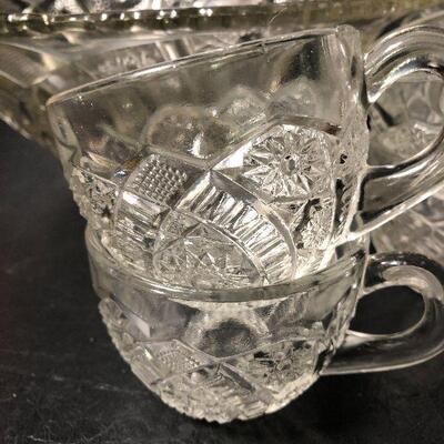 4: Vintage Lot of Clear Glass