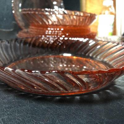 6: Vintage Pink Depression Glass
