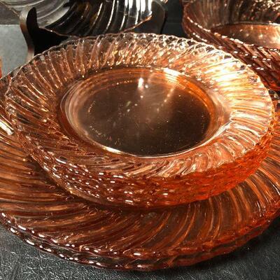 6: Vintage Pink Depression Glass
