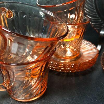 6: Vintage Pink Depression Glass