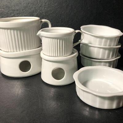 19: Vintage Lot of Sauce Warmers and Creme Brulee Cups