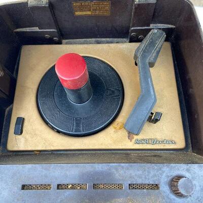 56: Vintage  RCA Victor Portable Record Player