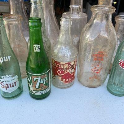 57: Vintage Box Lot of  Glass Bottles