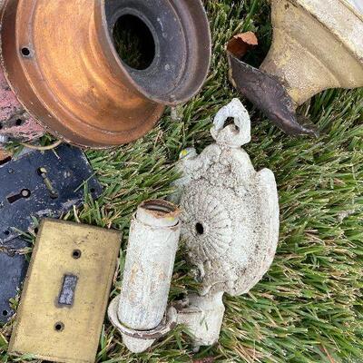60: Vintage Box Lot of  Lighting Hardware
