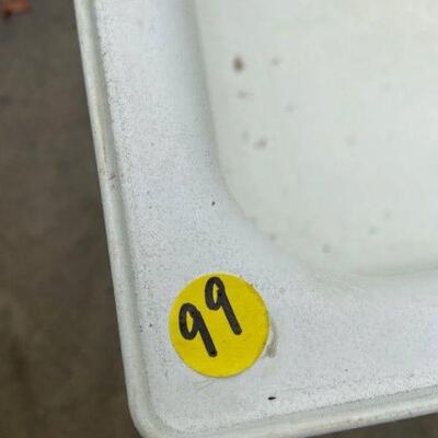 99: Plastic White Utility Sink