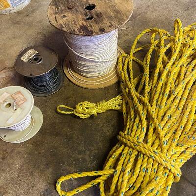 108: Vintage Lot of Rope and Wire