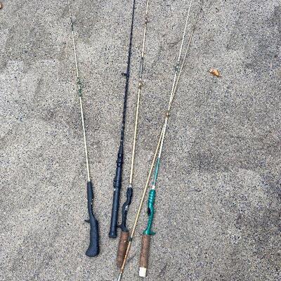 118: Vintage Four Fishing Rods