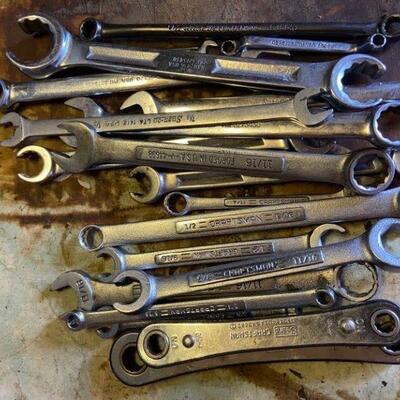 148: Vintage Box Lot of Wrenches