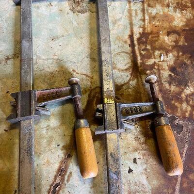 1166: Vintage Pair of  Craftsman Clamps