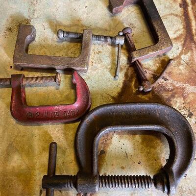 1167: Vintage  C-Clamps