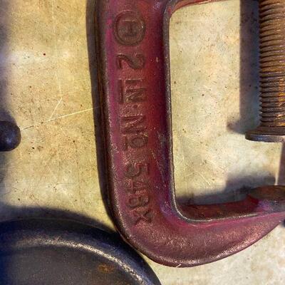 1167: Vintage  C-Clamps