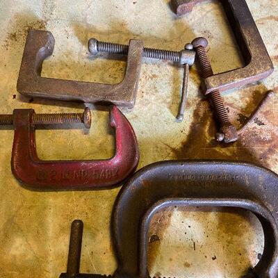 1167: Vintage  C-Clamps