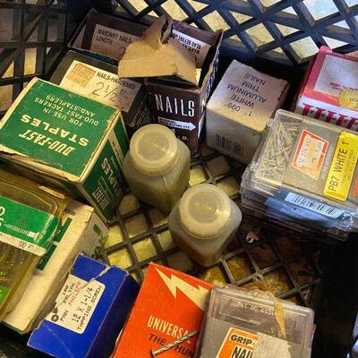 1168: Box Lot of Fasteners