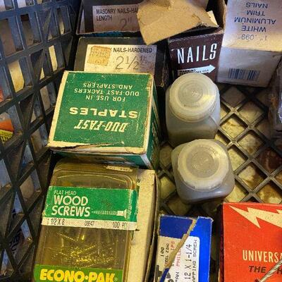 1168: Box Lot of Fasteners