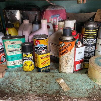 172: Vintage Lot of Workshop Chemicals