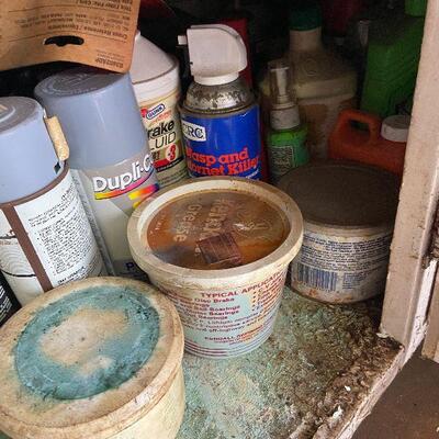 172: Vintage Lot of Workshop Chemicals