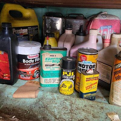 172: Vintage Lot of Workshop Chemicals