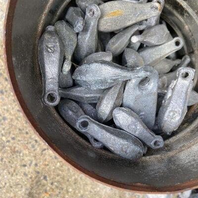 174: Vintage Lot of Lead Fishing Weights