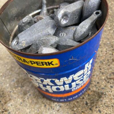 174: Vintage Lot of Lead Fishing Weights