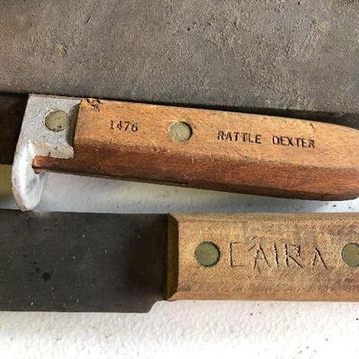 195: Vintage Collection of Knives with Sharpeners