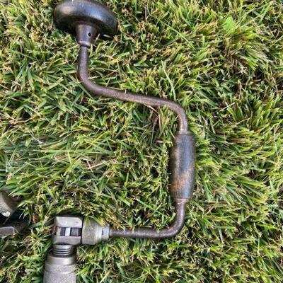 203: Vintage Stanley #220 Plane and Hand Drill