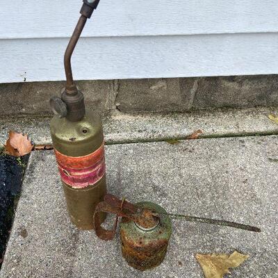 210: Vintage  Propane and Oil Cans