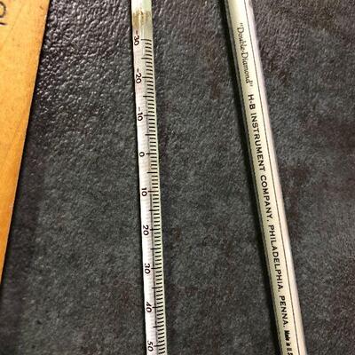 213: Vintage Two  Mercury Thermometers