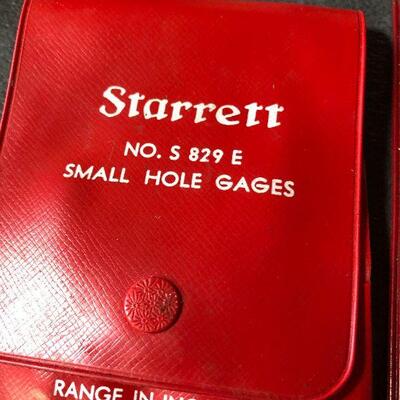 214: Vintage Starett Small Hole Gages and Ruler