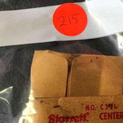 215: Vintage Starrett Roller Contact Point and Center Gage