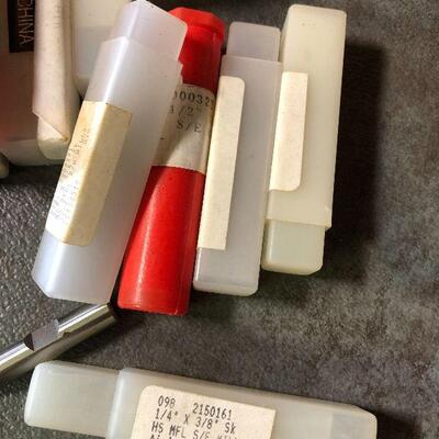 216: Vintage HSS End Mills Lot of 24