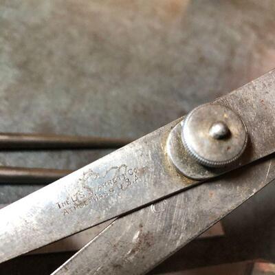 218: Vintage Starrett Gage, Ruler, Caliper