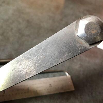218: Vintage Starrett Gage, Ruler, Caliper