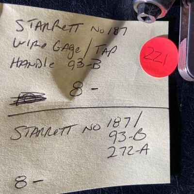 221: Vintage Starrett No.87 Wire Gage/Tap
